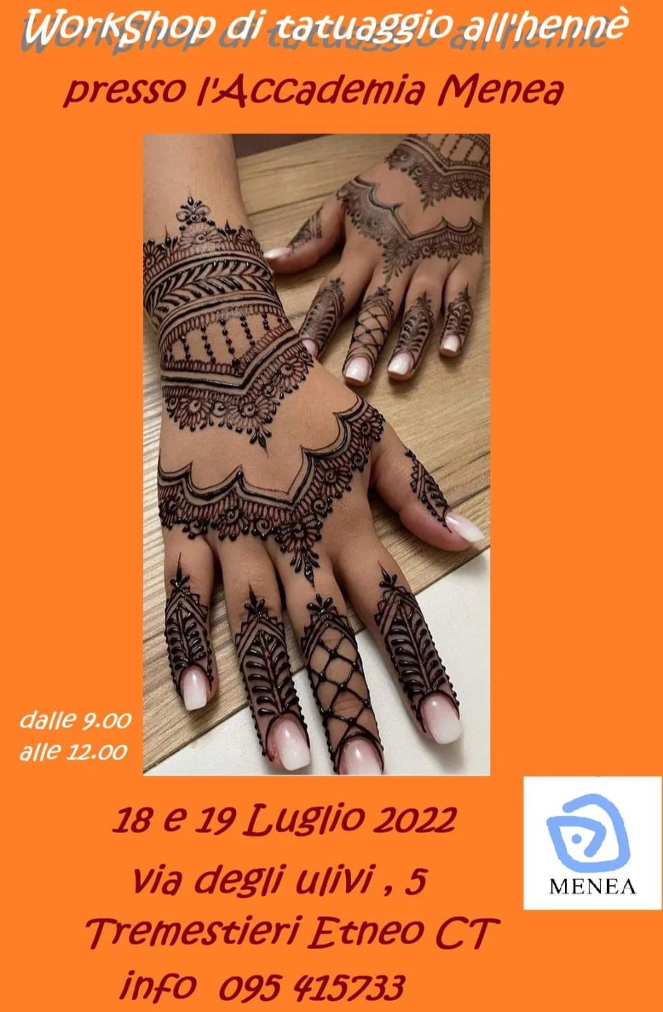 Workshop di Tatuaggio all'Hennè