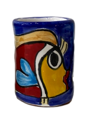 Bicchierino da limoncello (amaro) senza manico in ceramica Nino Parrucca