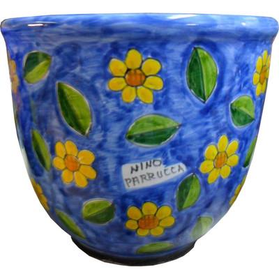 Cachepot  cilindrico in ceramica Nino Parrucca