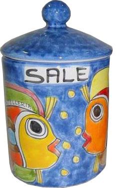Barattolo in ceramica diversi decori e misure Nino Parrucca