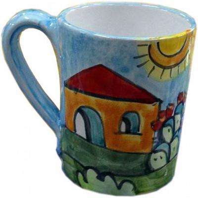 Bicchiere con manico in ceramica Nino Parrucca