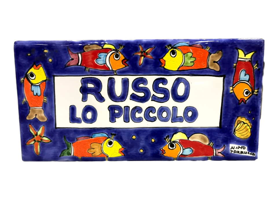 Piastrella personalizzata In Ceramica Nino Parrucca