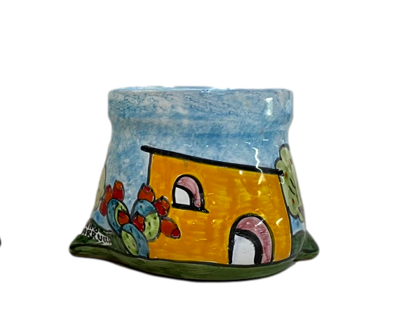 Porta Cialde in ceramica a forma di Sacco da caffè Nino Parrucca