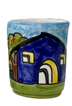 Bicchiere D.CM.7 H.CM9  vari disegni Nino Parrucca