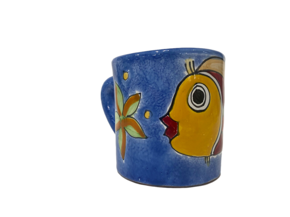 Bicchiere con manico in ceramica Nino Parrucca