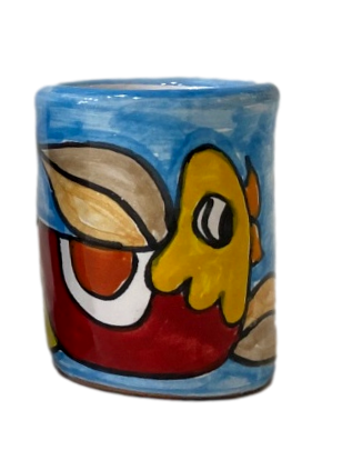 Bicchierino da limoncello (amaro) in ceramica Nino Parrucca