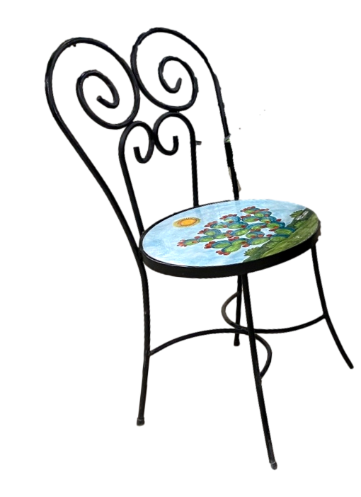 Tavolo quadrato cm.82x82 - Fichi d'India Nino Parrucca