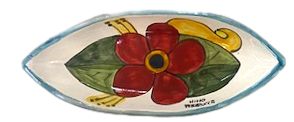 Ovalino cm.18x7 in Ceramica - Art.95 Nino Parrucca