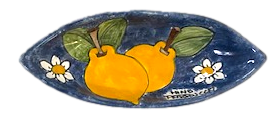 Ovalino cm.18x7 in Ceramica - Art.95 Nino Parrucca