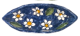 Ovalino cm.18x7 in Ceramica - Art.95 Nino Parrucca
