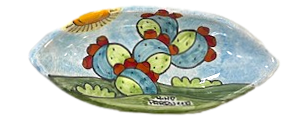 Ovalino cm.18x7 in Ceramica - Art.95 Nino Parrucca