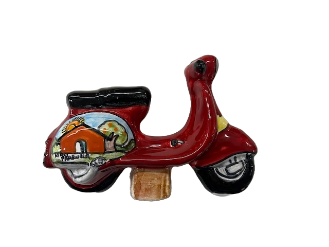 Vespa Piaggio in ceramica Nino Parrucca