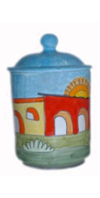 Barattolo in ceramica diversi decori e misure Nino Parrucca
