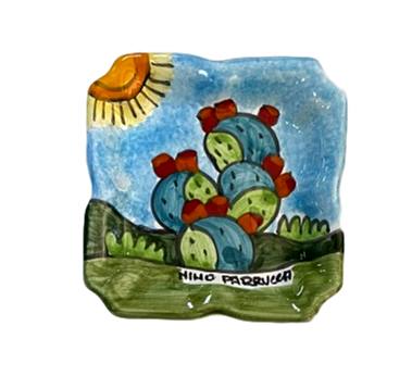Posacenere quadrato varie misure e decori Nino Parrucca