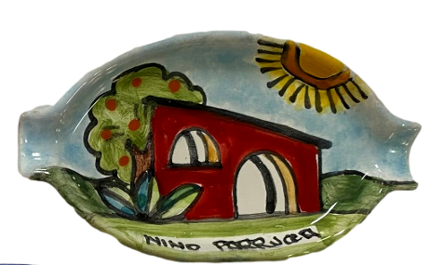 Posacenere ovale cm.12 Nino Parrucca