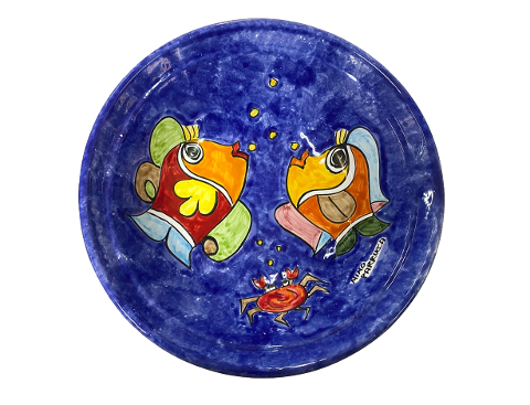 Insalatiere / Ciotole  fondale marino - Art.55 - 57 - 59 in ceramica Nino Parrucca