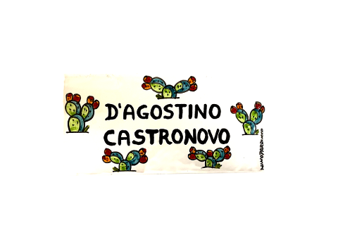 Piastrella personalizzata in ceramica decoro Pale di fichi fondo bianco Nino Parrucca