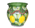 Cachepot Bombato Traforato in ceramica Nino Parrucca