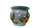 Cachepot Bombato Traforato - fiori grandi in ceramica Nino Parrucca