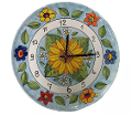 Orologio a piatto con Girasoli e fiori Nino Parrucca Art 151/A - Art.153/A2