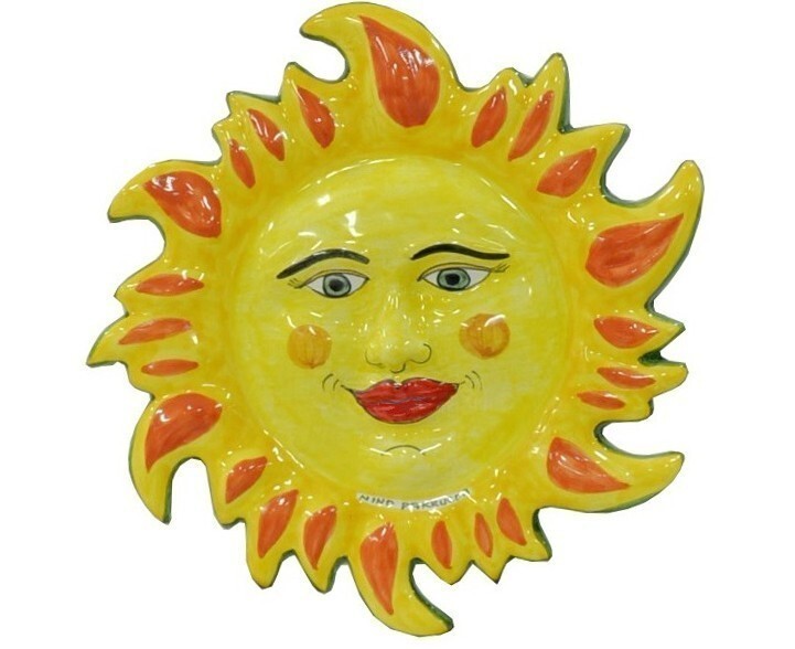Sole grande in Ceramica Nino Parrucca