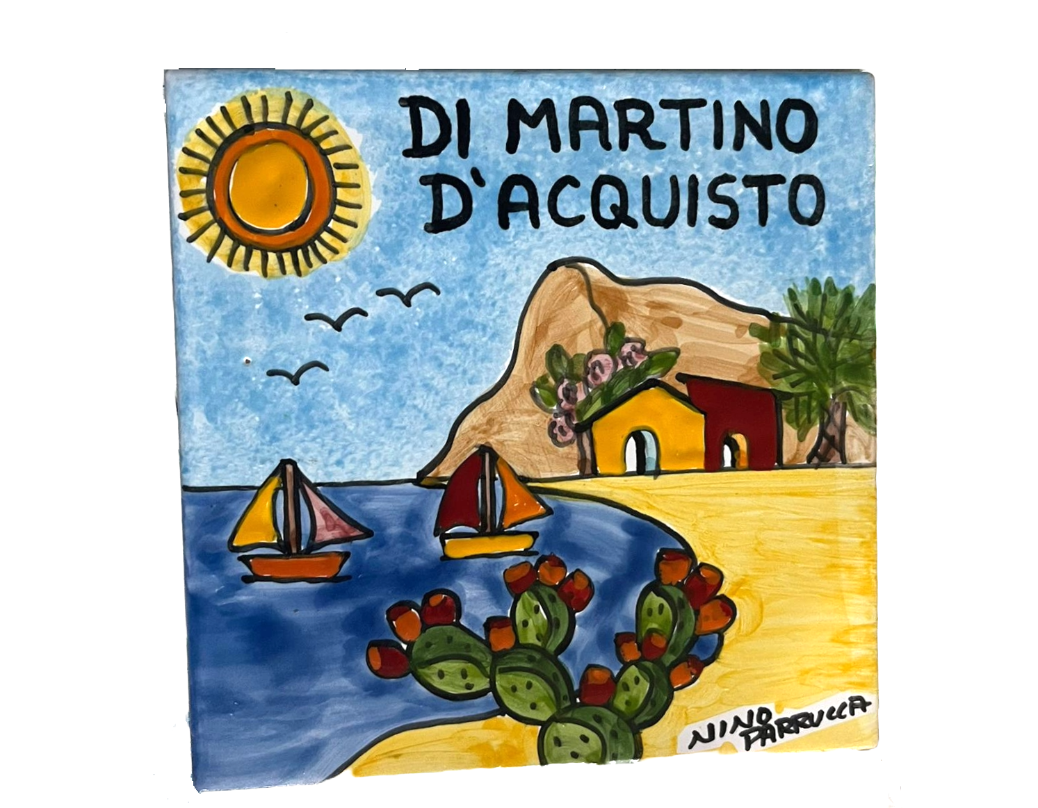 Piastrella personalizzata In ceramica Nino Parrucca