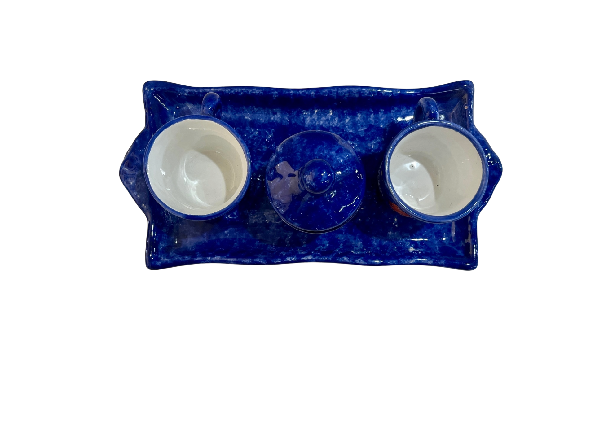 Tete a Tete 4 pezzi - Blu pesci Nino Parrucca