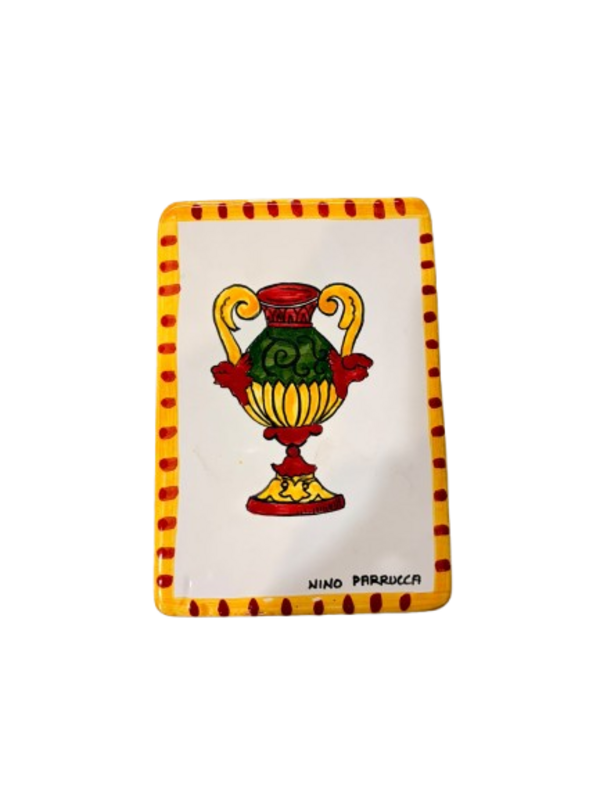 Piastrella carta siciliana cm.10,5x15 Nino Parrucca
