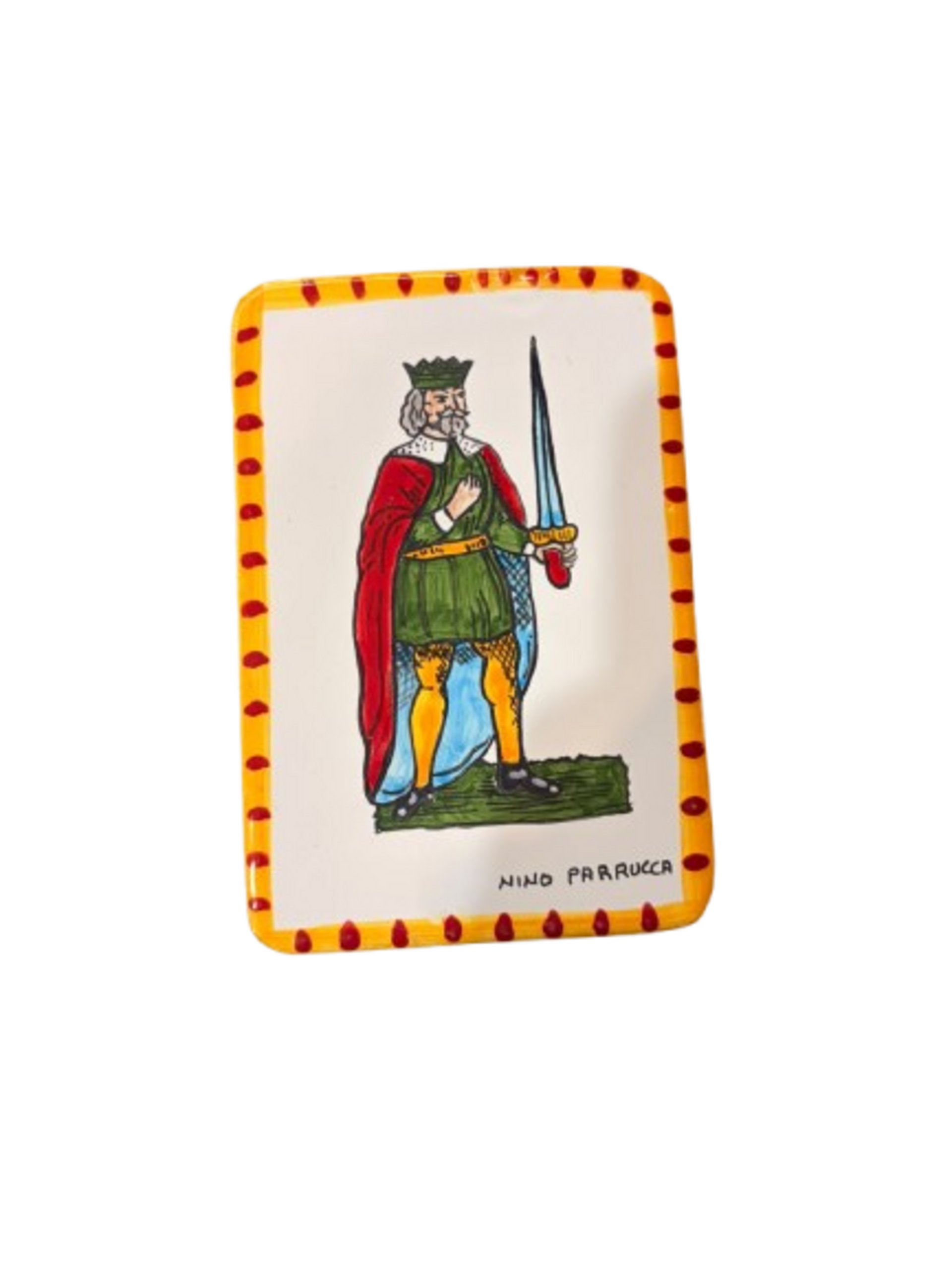 Piastrella carta siciliana cm.10,5x15 Nino Parrucca