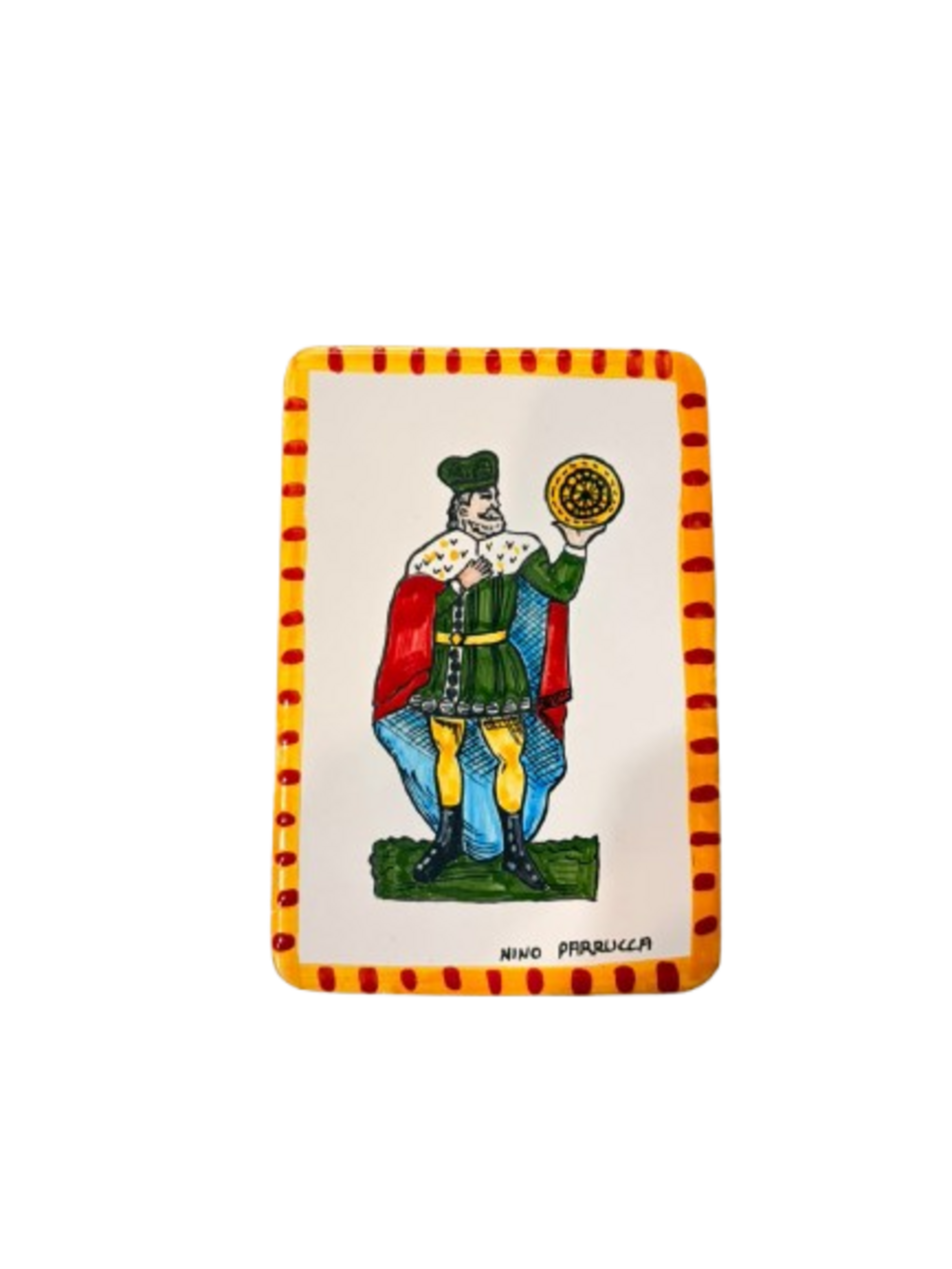 Piastrella carta siciliana cm.10,5x15 Nino Parrucca