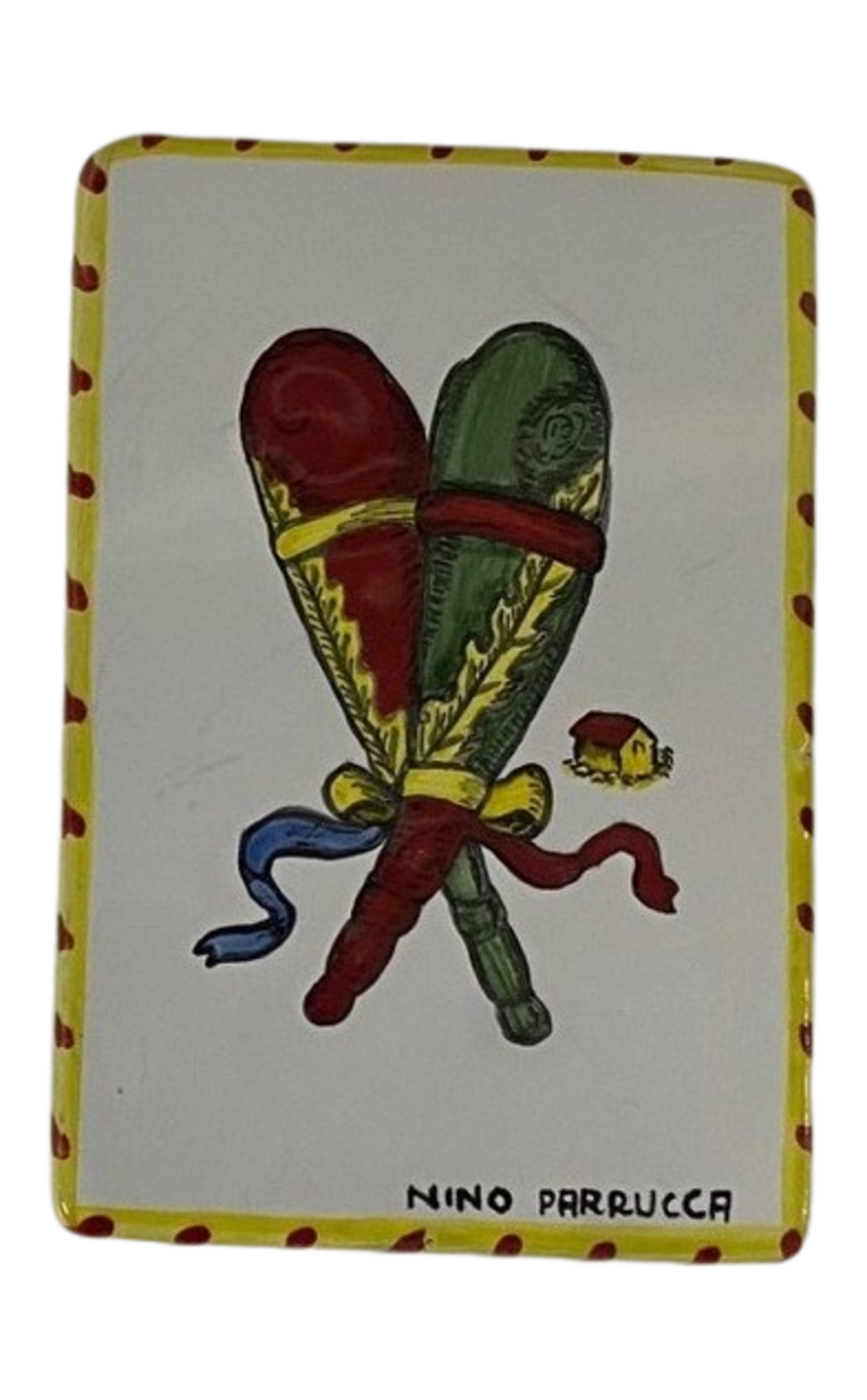 Piastrella carta siciliana cm.10,5x15 Nino Parrucca