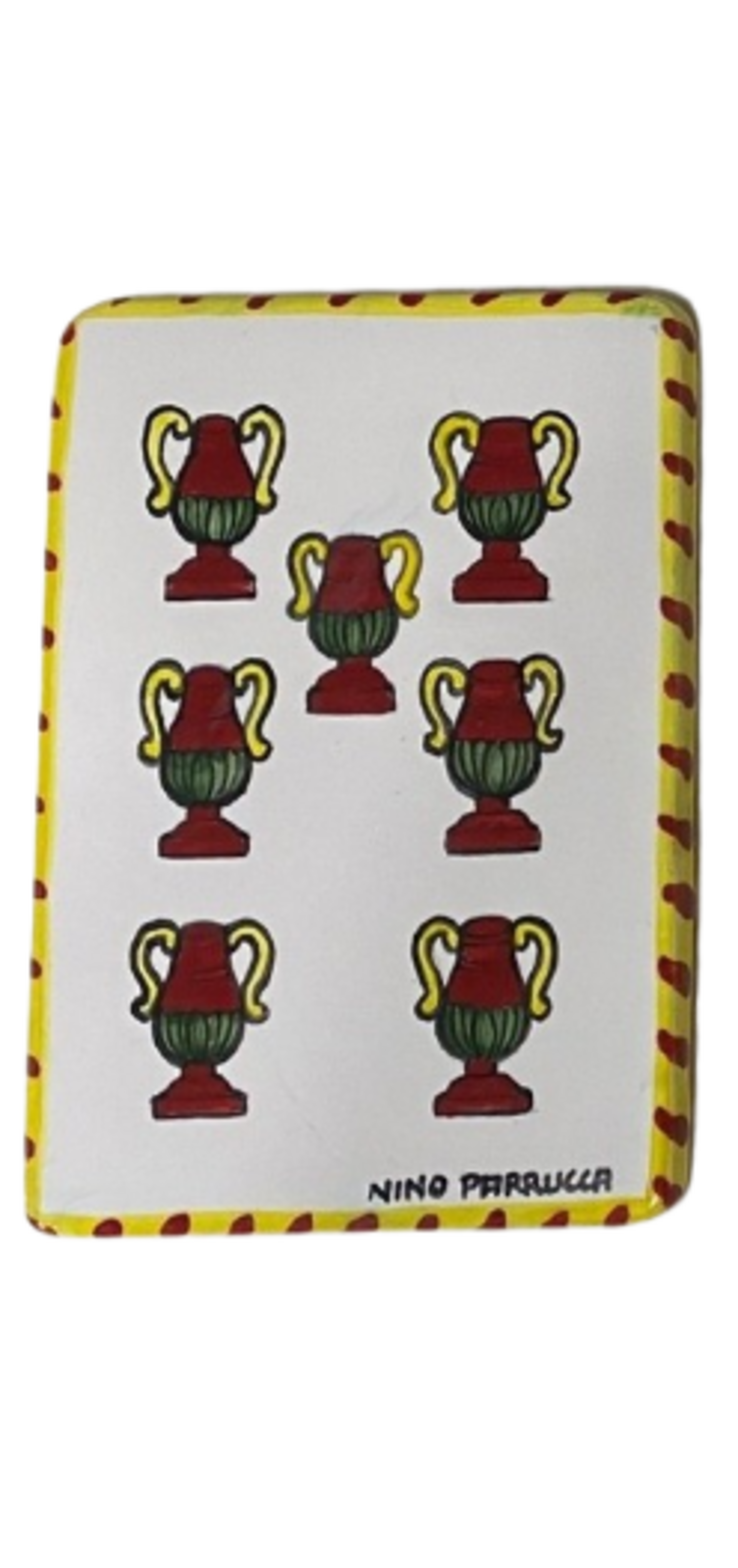 Piastrella carta siciliana cm.10,5x15 Nino Parrucca