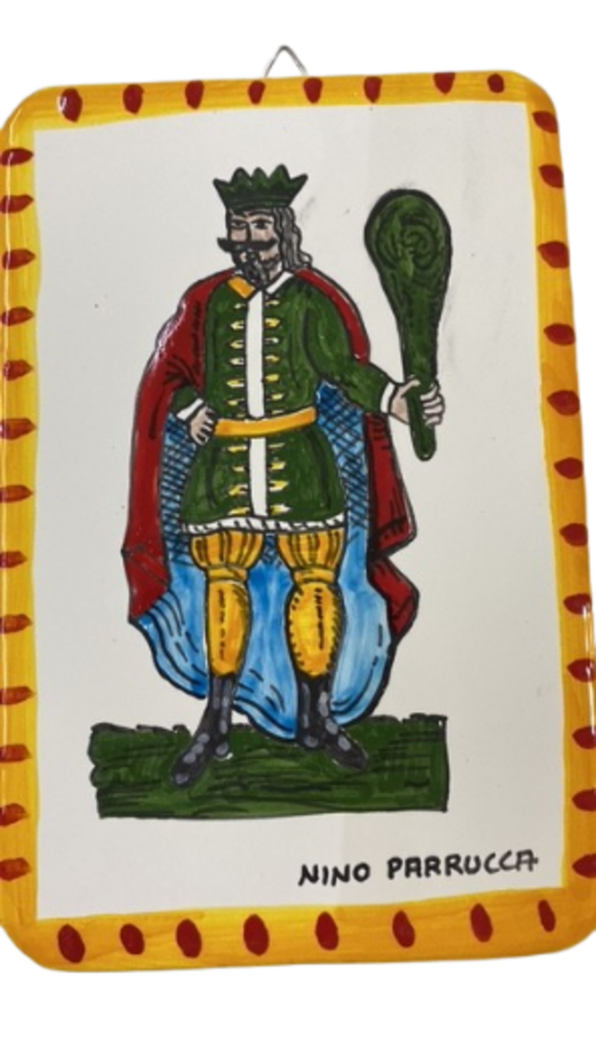 Piastrella carta siciliana cm.10,5x15 Nino Parrucca