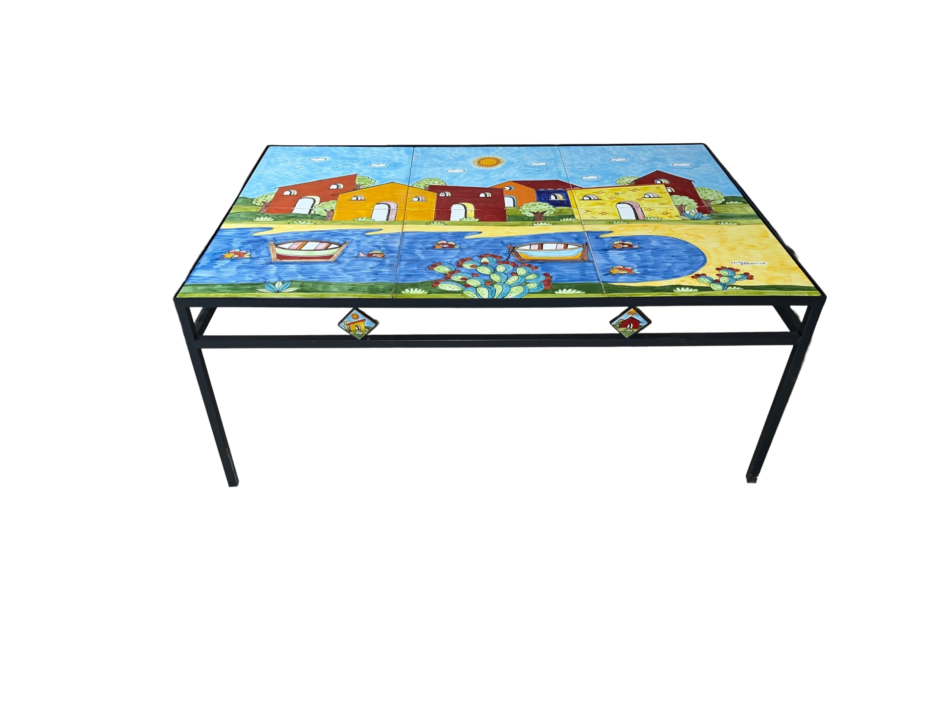 Tavolino basso cm 75x50 Nino Parrucca