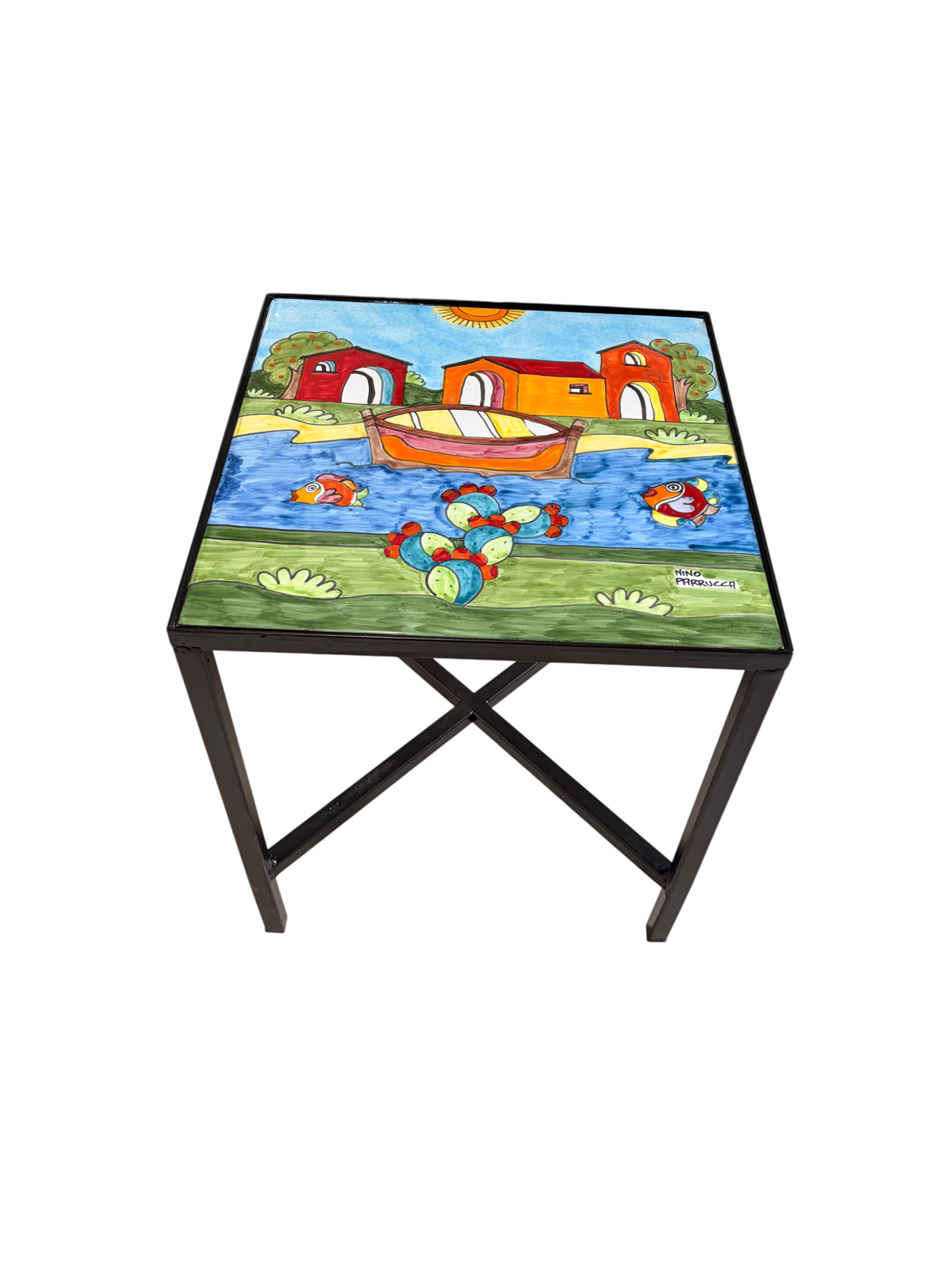 Tavolino basso cm 40x40 Nino Parrucca