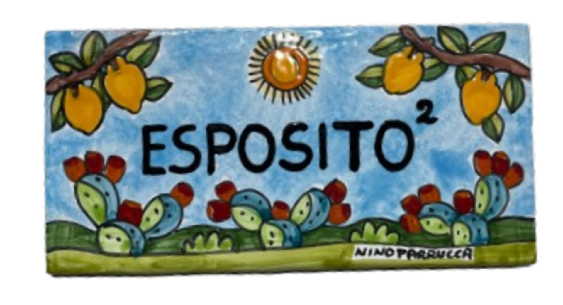 Piastrella personalizzata In Ceramica Nino Parrucca