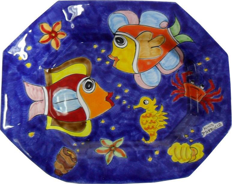 Piatto Fondo Ottagonale Piatto Fondo Ottagonale Nino Parrucca