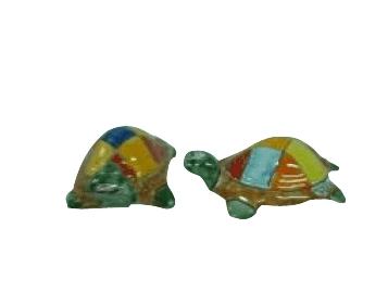 Tartarughe in ceramica due misure Nino Parrucca