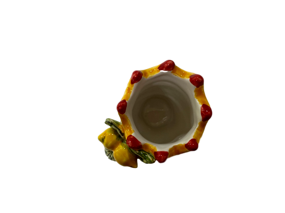 Testa di Moro con Frutta su corona e turbante in ceramica Nino Parrucca