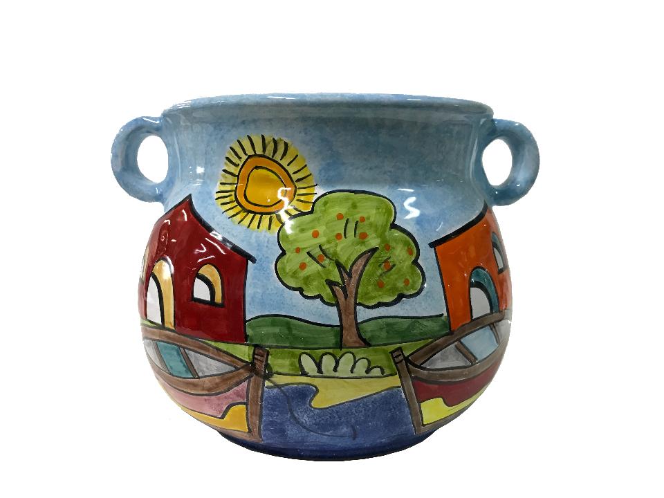 Porta vaso con manici Nino Parrucca