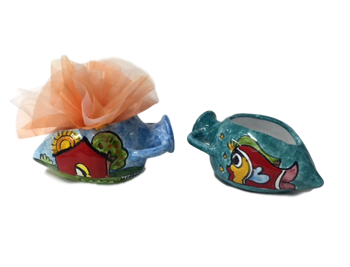 Anfora coricata vari decori Nino Parrucca