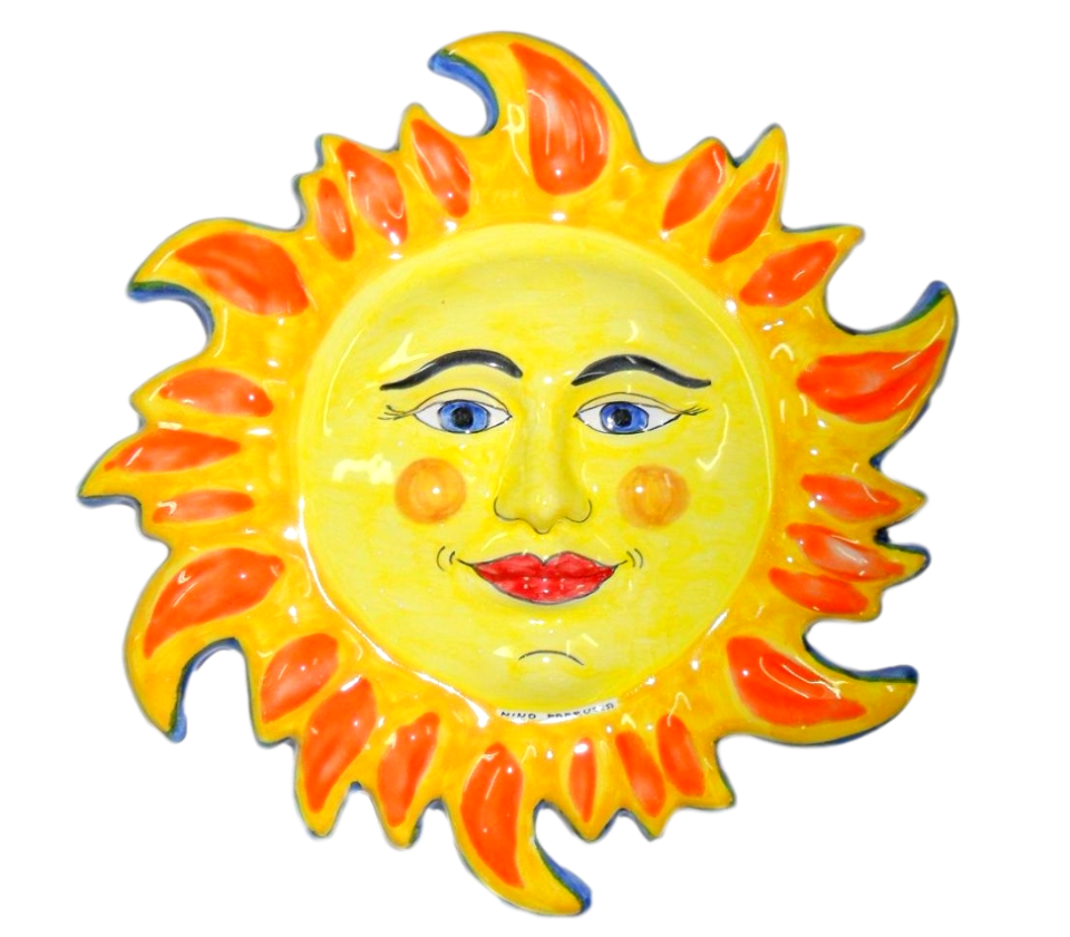Sole grande in Ceramica Nino Parrucca