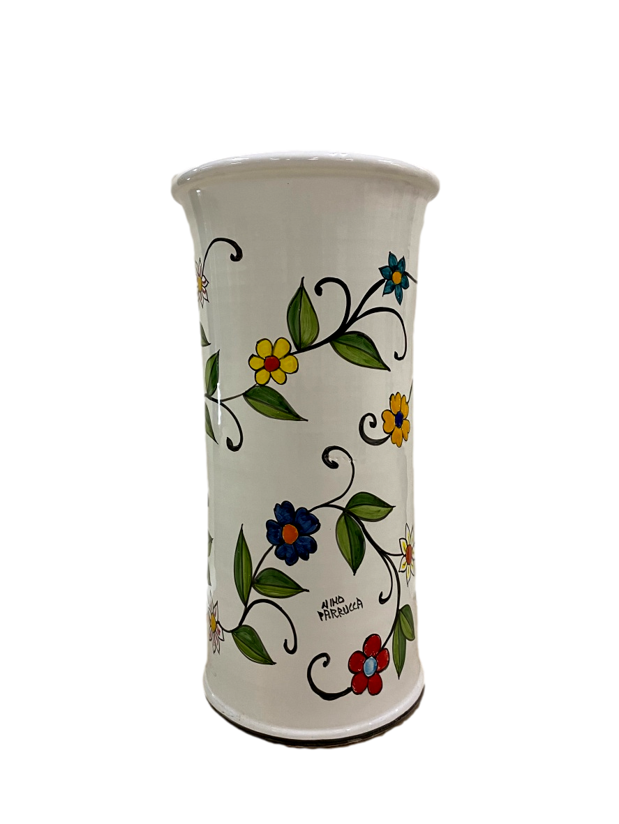 Portaombrelli cilindrico Decoro Fiori Rampicanti Nino Parrucca