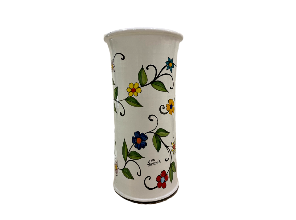 Portaombrelli cilindrico Decoro Fiori Rampicanti Nino Parrucca