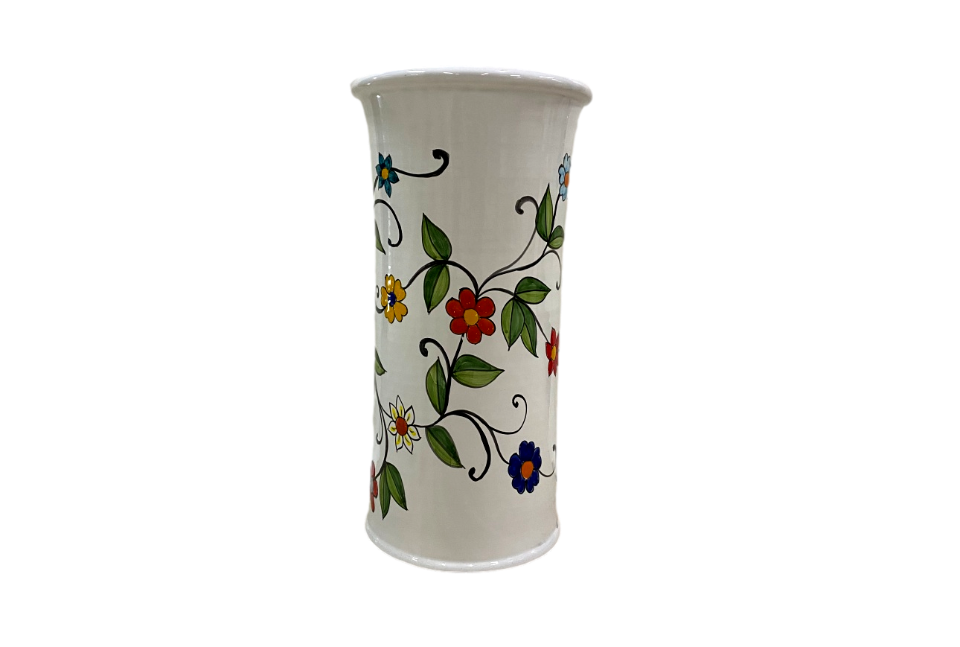 Portaombrelli cilindrico Decoro Fiori Rampicanti Nino Parrucca