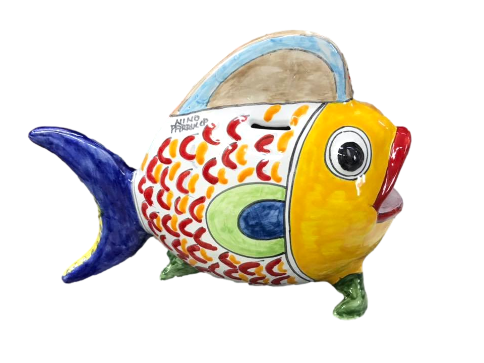Salvadanaio  Pesce Nino Parrucca