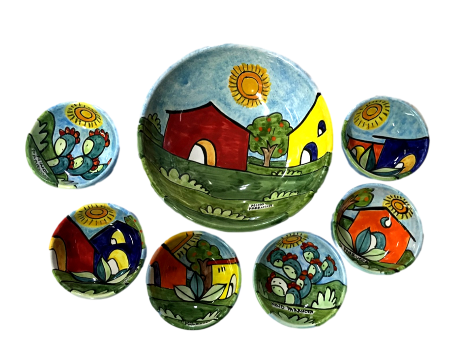 Servizio per macedonia Paesaggio di Casette Nino Parrucca