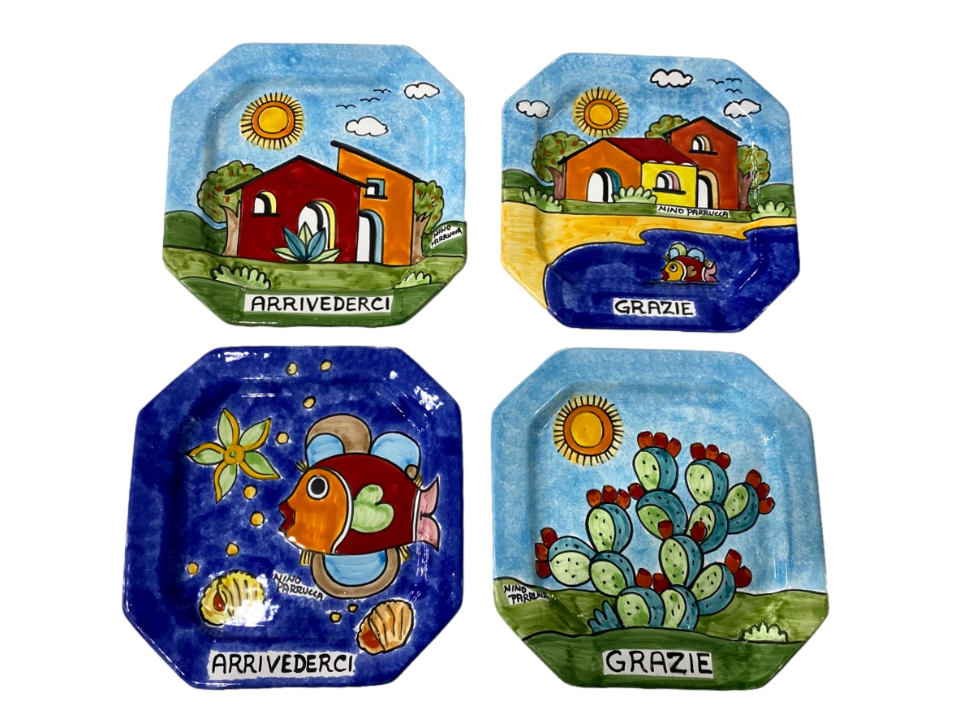 Rendiresto ottagonale cm.19x19 - Art 157 Nino Parrucca