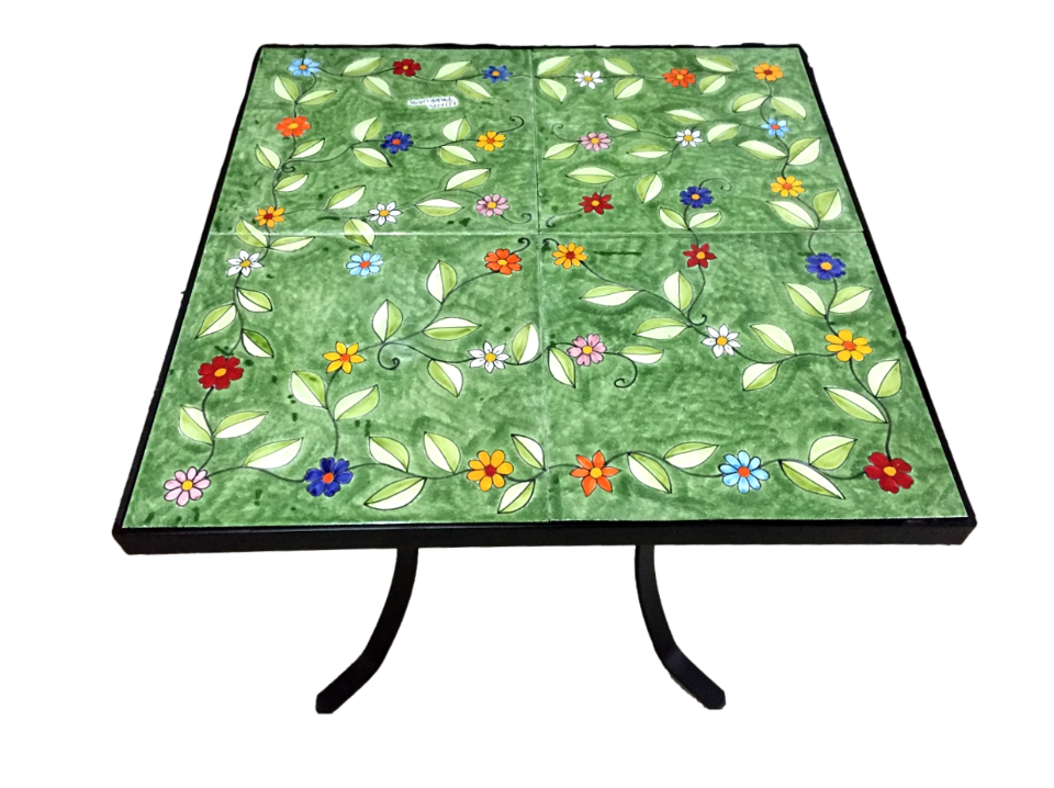 Tavolo quadrato 82x82 - Fiori Nino Parrucca