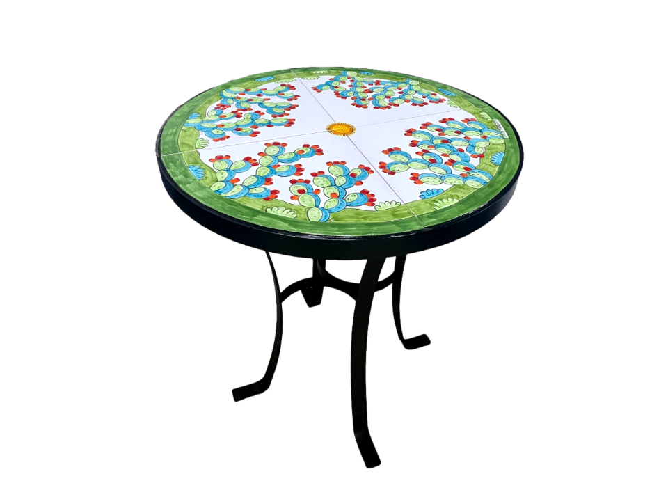 Tavolo tondo 70 - Fichi d'India Nino Parrucca